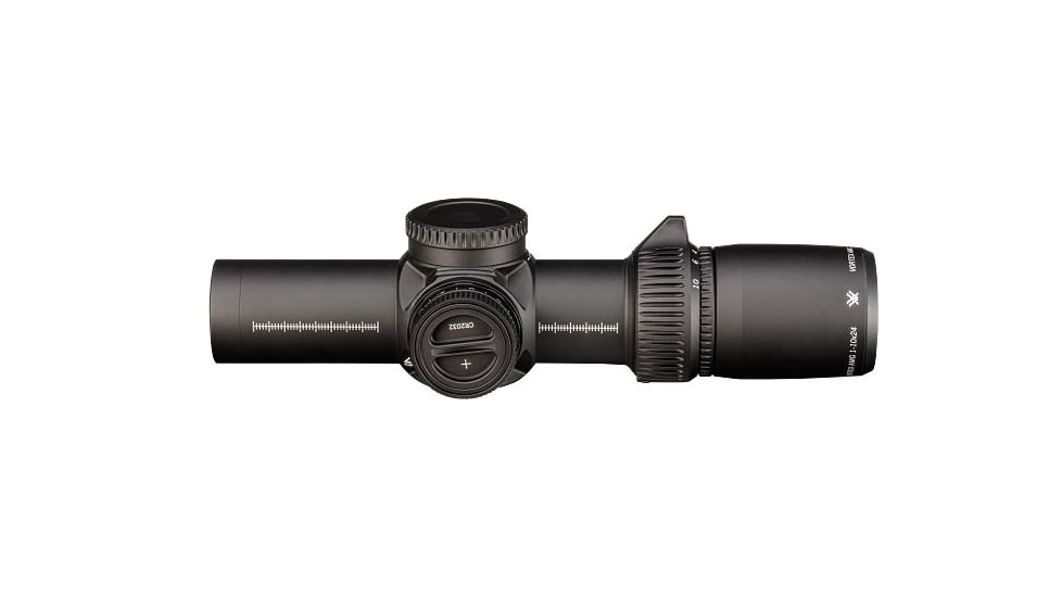 Vortex AMG 1-10x24mm LPVO 34mm Tube Rifle Scope, First Focal Plane, EBR-9 MRAD Reticle, Black, AMG-11002