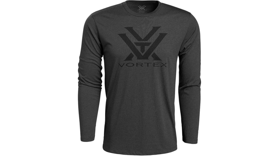 Vortex Core Logo LS T-Shirt - Mens, Charcoal Heather, L, 221-02-CHHL