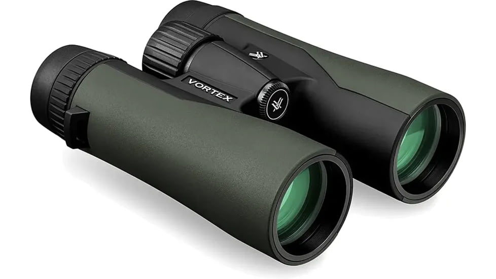 Vortex Crossfire HD 10x42mm Roof Prism Binoculars, ArmorTek, Green, Full-Size, 6.2in, 23oz, CF-4312