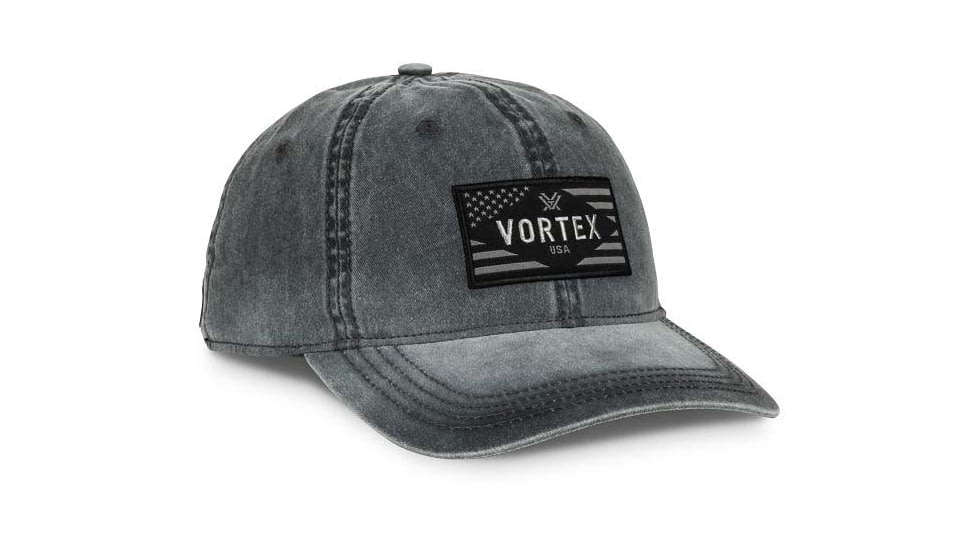 Vortex Dad Tonal Flag Hat - Mens, Black, OSFM, 222-35-BLK