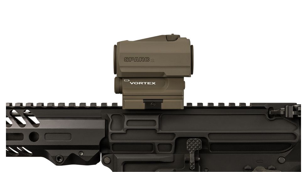 OpticsPlanet Exclusive Vortex Limited Edition SPARC AR II 1x22mm 2 MOA Reflex Red Dot Sight, Anodized Matte, Tan, SPC-AR2-TAN, EDEMO1