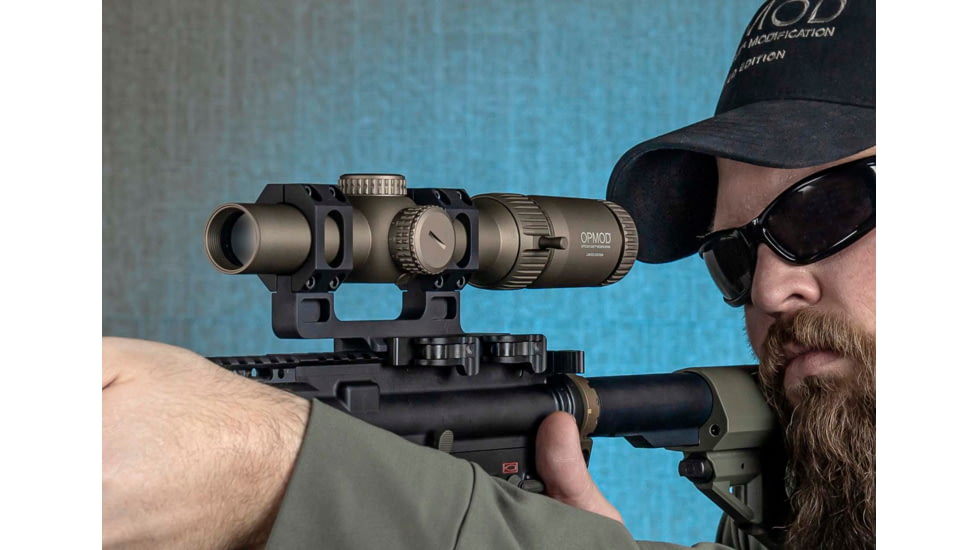 Vortex OPMOD Strike Eagle Limited Edition Rifle Scope, 1-6x24mm, 30 mm Tube, Second Focal Plane, AR-BDC3 Reticle, Hard Anodized, FDE, SE-1624-2OP
