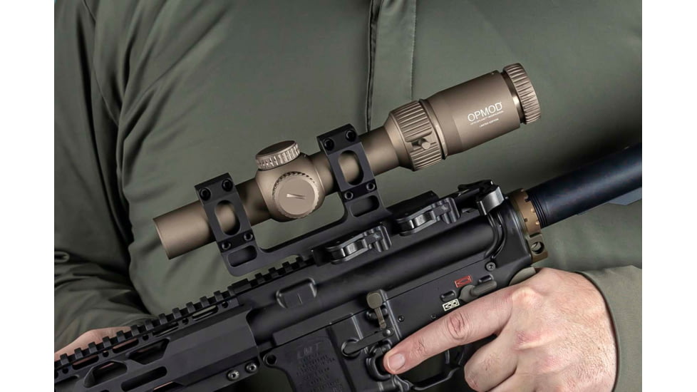 Vortex OPMOD Strike Eagle Limited Edition Rifle Scope, 1-6x24mm, 30 mm Tube, Second Focal Plane, AR-BDC3 Reticle, Hard Anodized, FDE, SE-1624-2OP