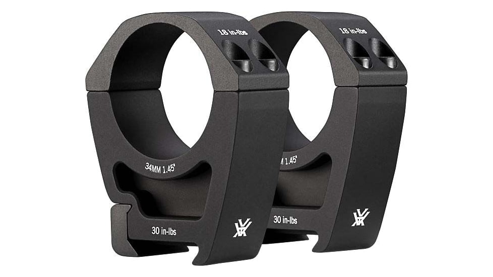 Vortex Pro 34mm Rifle Scope Rings, High, Black, PR34-H