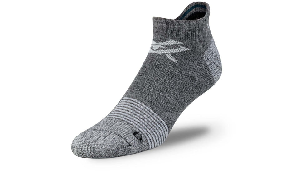Vortex Pursuit Trail No-Show Active Sock - Mens, Charcoal/Dark Teal, XL, 122-26-CDTXL