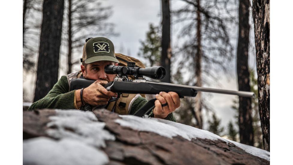 Vortex Razor HD LHT 3-15x50 mm Rifle Scope, 30 mm Tube, Second Focal Plane, Black, Matte Anodized, Red G4i MRAD Reticle, Mil Rad Adjustment, RZR-31503