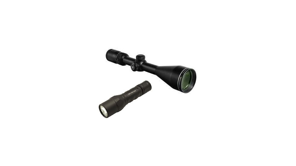 Vortex Diamondback 3.5-10x50 BDC Reticle Matte Black Rifle Scope w/ Surefire 6PX Tactical LED Flashlight 