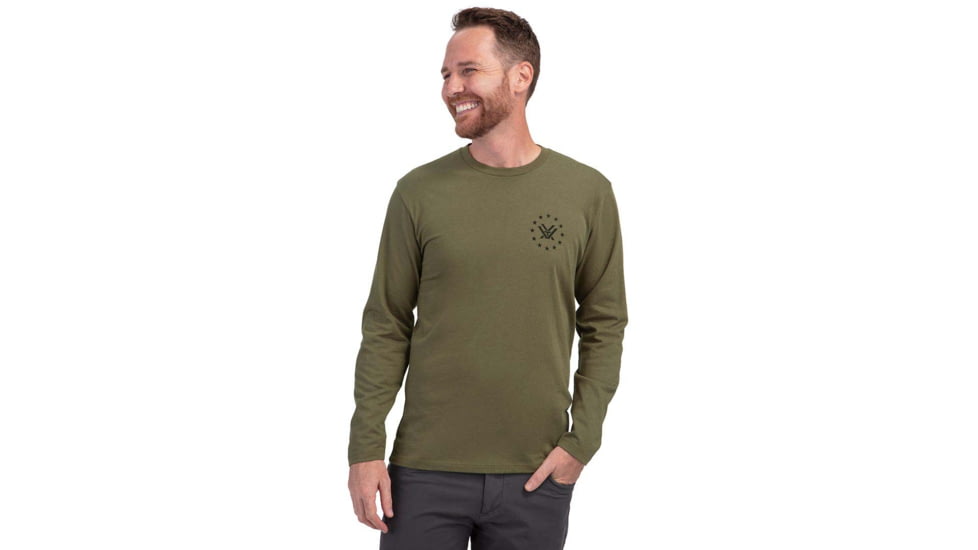 Vortex Salute LS T-Shirt - Mens, Military Heather, 4X, 222-02-MIH4X