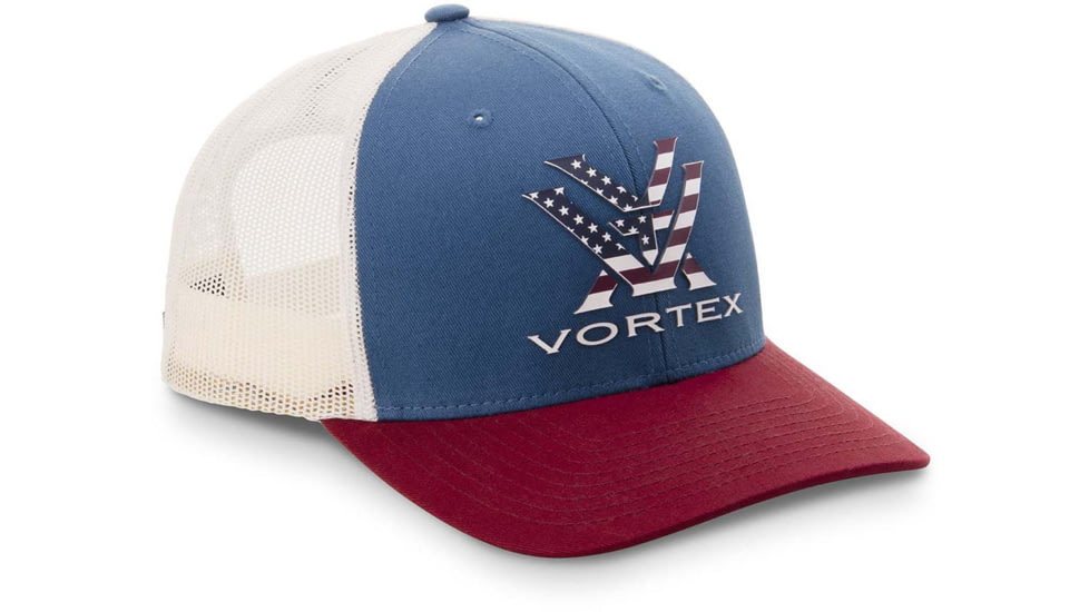 Vortex Stars Over Stripes Cap - Mens, Red White Blue, OSFM, 122-11-RWB