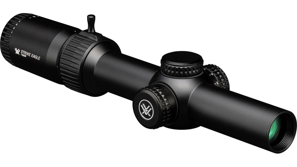 Vortex Strike Eagle 1-6x24 mm Rifle Scope, 30 mm Tube, Second Focal Plane, Black, Matte, Red AR-BDC3 Reticle, MOA Adjustment, SE-1624-2