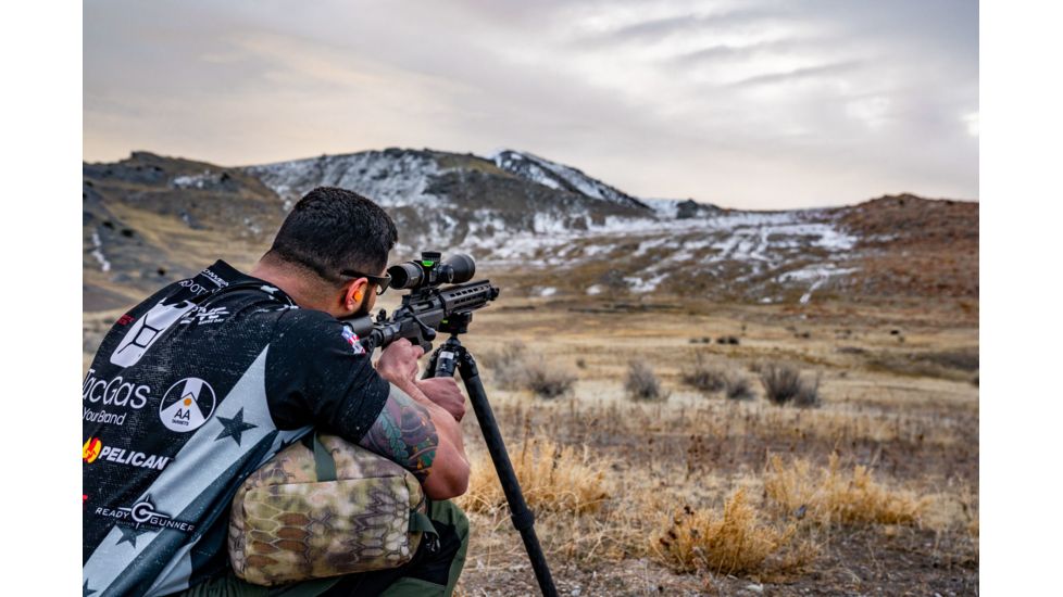 Vortex Strike Eagle 5-25x56 mm Rifle Scope, 34 mm Tube, First Focal Plane, Black, Matte, Red EBR-7C MOA Reticle, MOA Adjustment, SE-52503