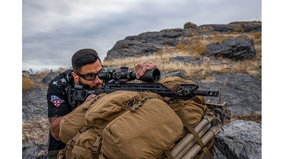 Vortex Strike Eagle 5-25x56 mm Rifle Scope, 34 mm Tube, First Focal Plane, Black, Matte, Red EBR-7C MOA Reticle, MOA Adjustment, SE-52503