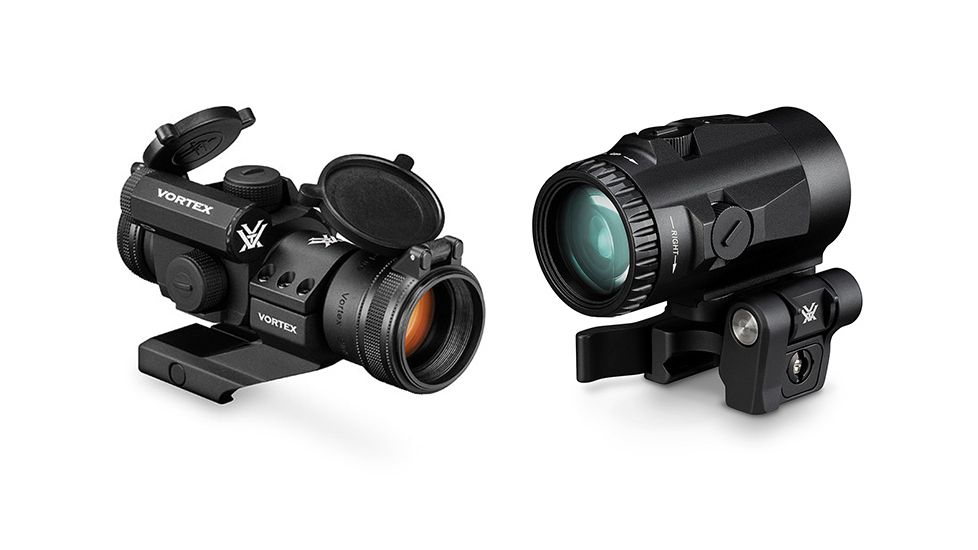 Vortex Strikefire II 1x30mm 4 MOA Red Dot Sight, Hard Anodized Matte, Black, w/ Lower 1/3 Co-Witness Cantilever Mount, SF-RG-501-KIT2
