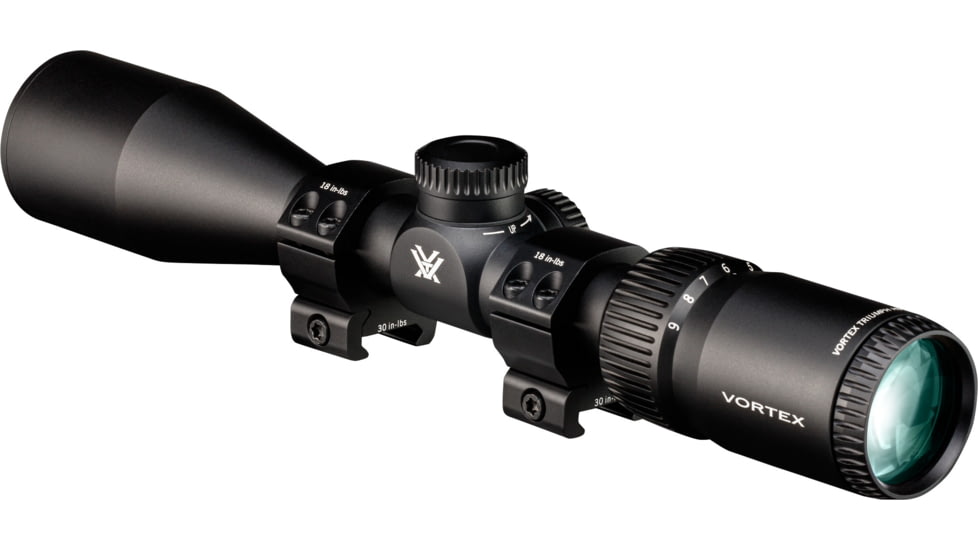 Vortex Triumph HD 3-9x40mm 1 inch Tube Rifle Scope, Second Focal Plane, Dead-Hold BDC MOA Reticle, Black, TRI-3901