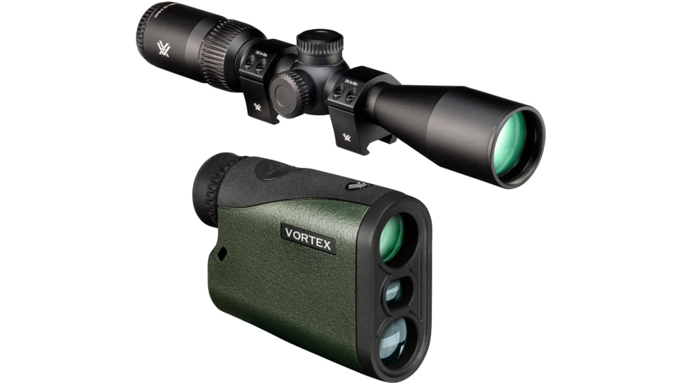 Vortex Triumph HD 3-9x40mm 1 inch Tube Rifle Scope, TRI-3901, and Crossfire HD 1400 Laser Rangefinder, LRF-CF1400