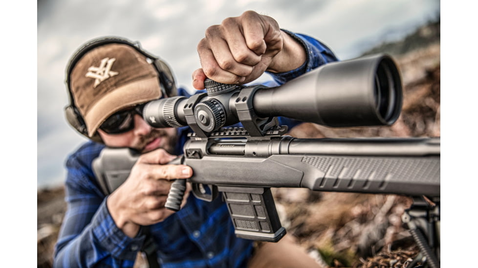 Vortex Venom 5-25x56 mm Rifle Scope, 34 mm Tube, First Focal Plane, Black, Matte, Non-Illuminated EBR-7C MOA Reticle, MOA Adjustment, VEN-52501
