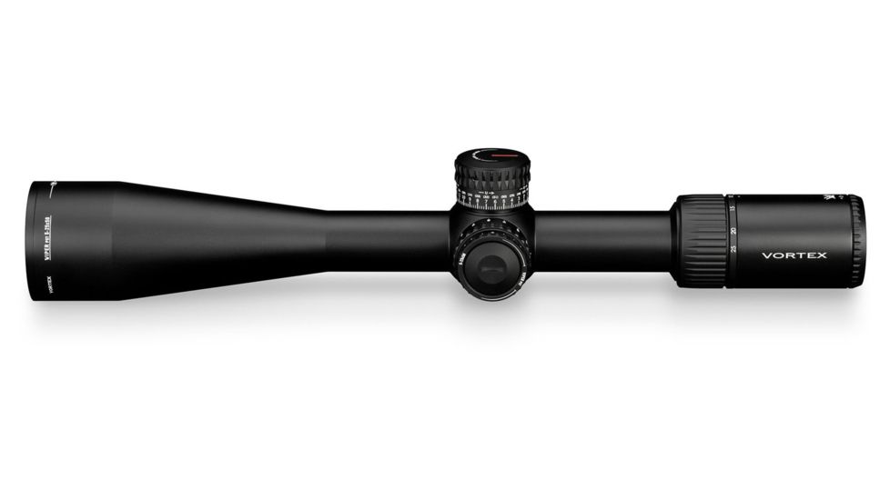 Vortex Viper PST Gen II 5-25x50 mm Rifle Scope, 30 mm Tube, First Focal Plane, Black, Hard Anodized, Red EBR-7C MRAD Reticle, Mil Rad Adjustment, PST-5259