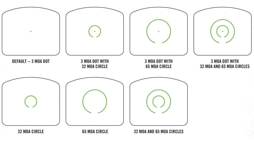Vortex Viper Shotgun Enclosed 1x Micro Reflex Red Dot Sight, Green, Multi-Reticle, Black, VPR-SGMGD3-MR-E
