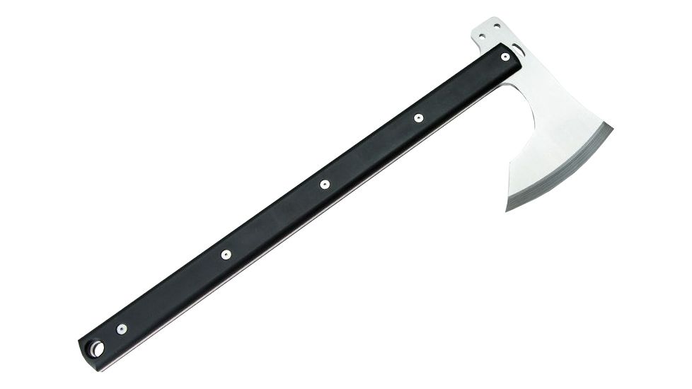 Vulture Equipment Works 20in Stainless Steel Drigung Ax Mk2 w/Stone Wash Finish, Natural VEW-AD-Mk2-SW