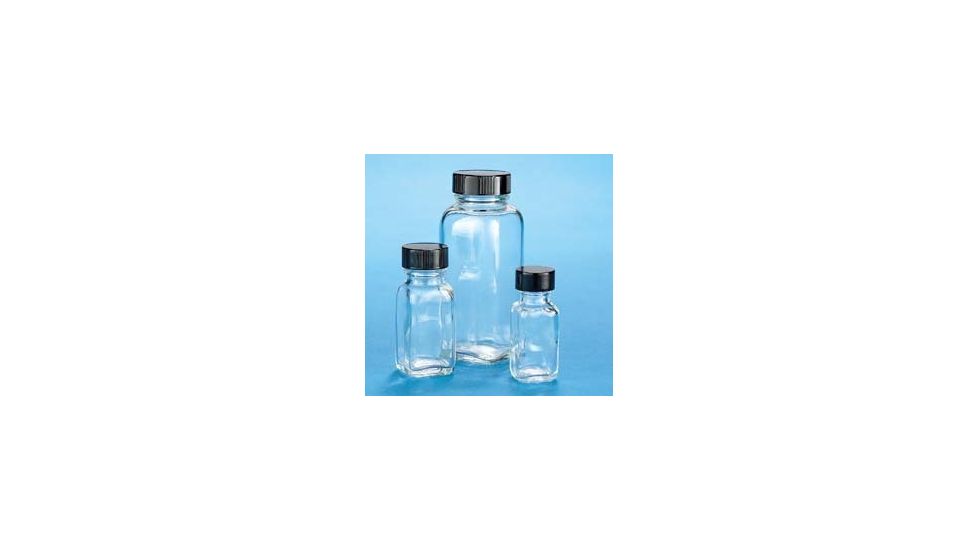 VWR French Square Bottles, Clear, Wide Mouth VW5610228B Bottles Only