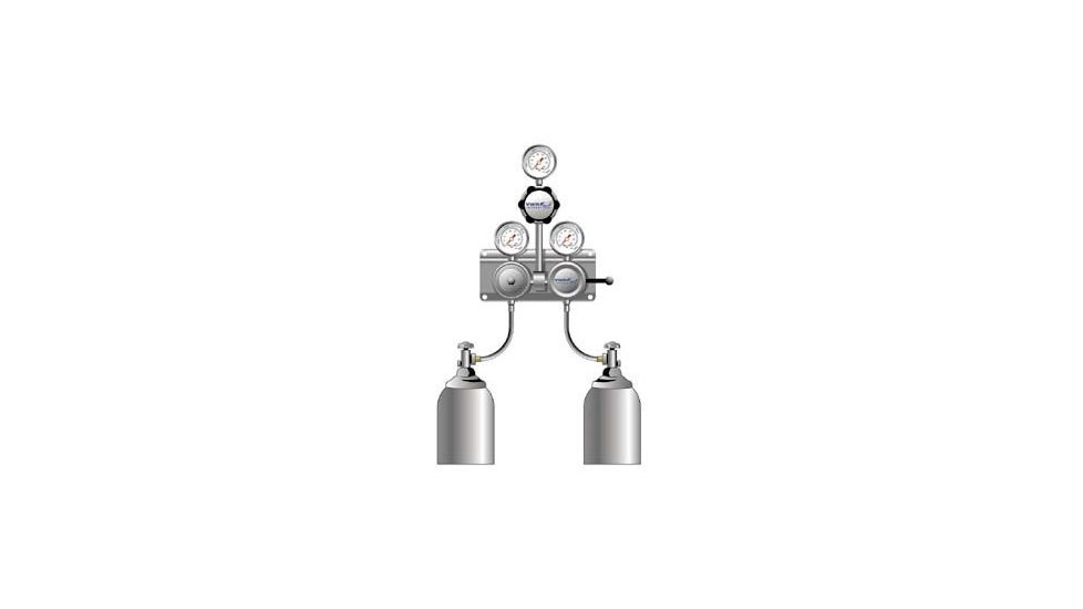 VWR SG-900 Semiautomatic Switchover Manifolds for Noncorrosive and Corrosive Gases 4702675 Chrome-Plated Brass Manifolds