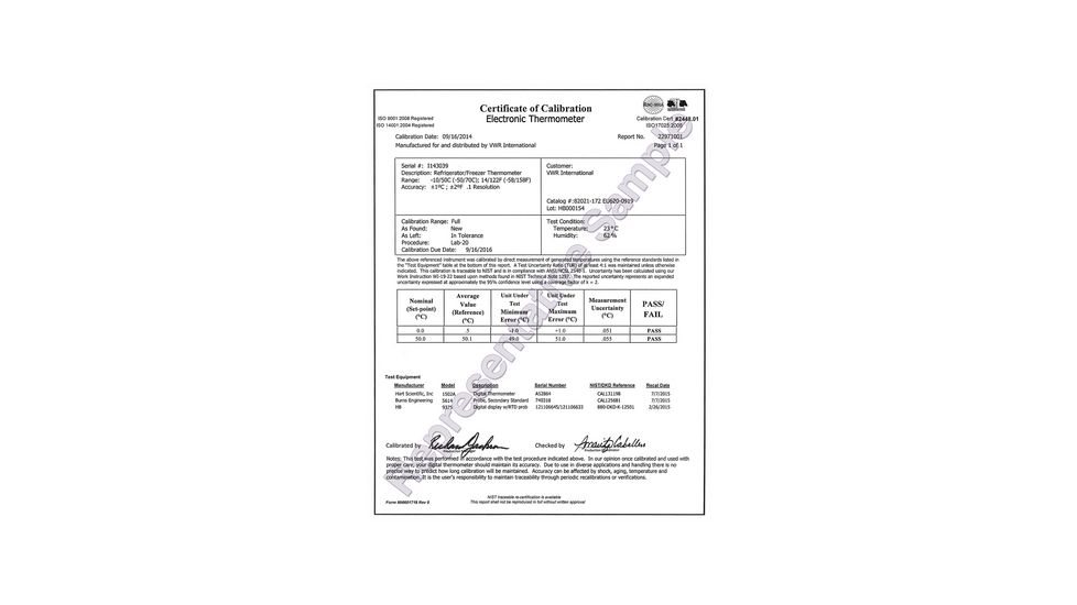 VWR Waterproof Digital Thermometer 3600