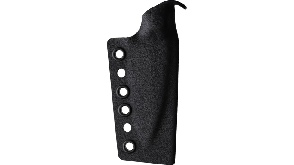 Wachtman Knife &amp; Tool Eddy 2 Stone Grind Gray Fixed Blade Knife, 7in Overall, 2.88in Black Oxide 80CrV2 Carbon Steel Clip Point Blade, Gray Sculpted Micarta Handle, Kydex Sheath, E2-B-S