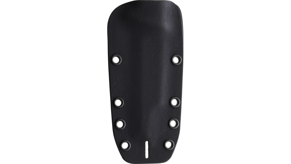 Waffentechnik Buddy 2 Fixed Blade Knife, 9in Overall, 4.25in Black Oxide Coated 440A Stainless Tanto Blade, Black Checkered Softell Handle, Black Kydex Belt Sheath, BUDDY 2