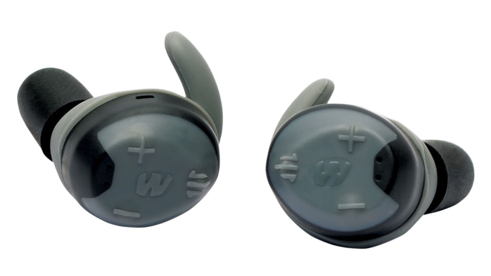 CrossFire Silencer R600 Electronic Ear Buds, 26dB, 1 Pair, Gray, GWP-SLCRRC