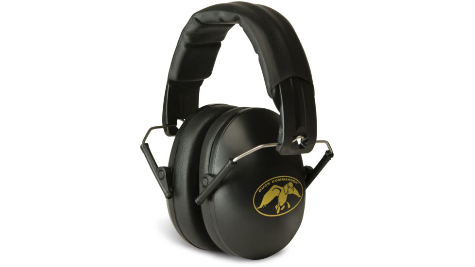 Walkers Duck Commander Ultra Lightweight Folding Ear Muffs, Black GWP-YMFM2-DC