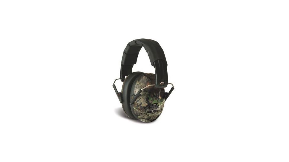 Walkers Pro Low Profile Folding Earmuffs, Mossy Oak Camo, GWP-FPM1-CMO