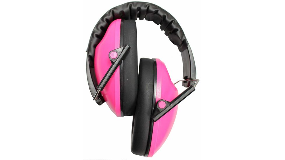 Walkers Pro Low Profile Folding Earmuffs, Pink, GWP-FPM1-PNK