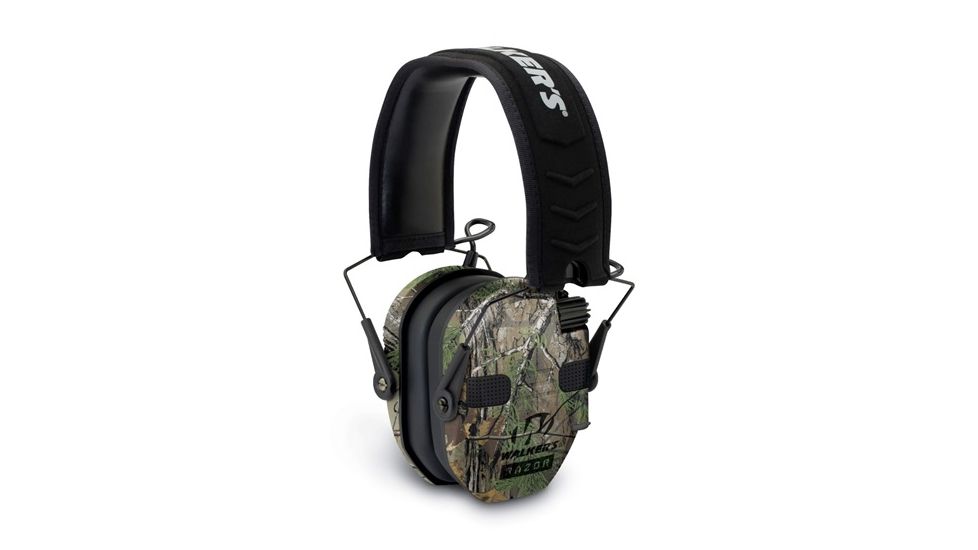 Walkers Razor Slim Electronic Quad Ear  Muff, Realtree XTRA, GWP-RSEQM-CMO