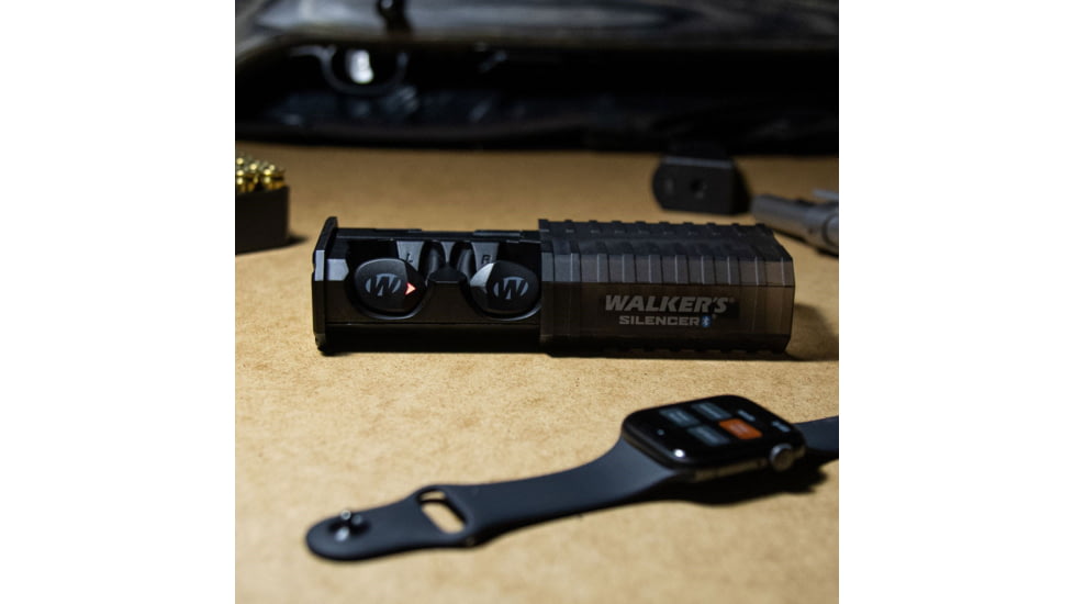 Walkers Silencer BT 2.0 Bluetooth Earbuds, 24 dB NRR, Black, GWP-SLCR2-BT