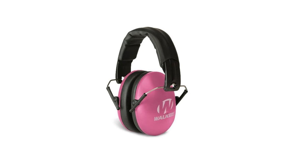 Walkers Youth &amp; Women Folding Ear Muffs, 23 dB NRR, Pink, GWP-YWFM2-PNK