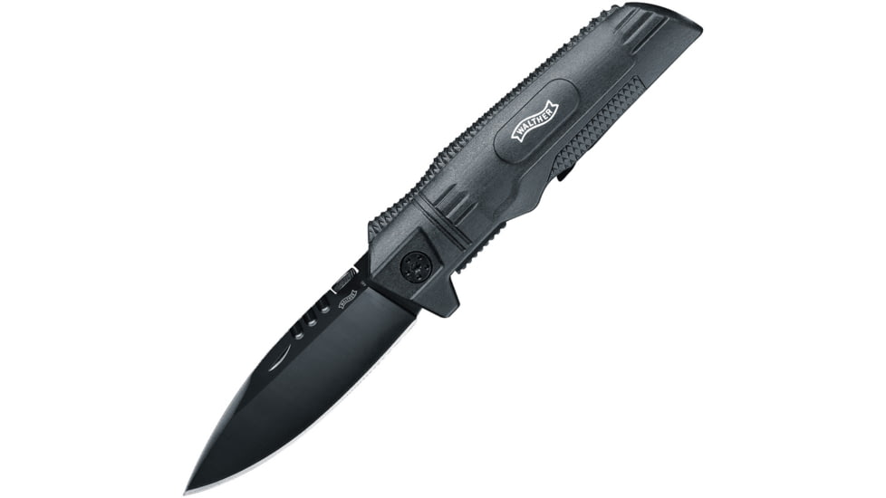 Walther Sub Companion Linerlock Folding Knife, Black polymer handle, 5.0719-US
