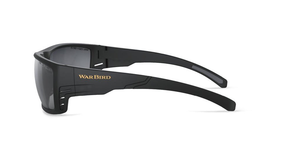 WarBird Fusillade Glasses, Black Frames/Smoke Lens, EYFUBKSM