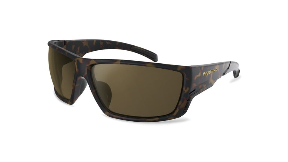 WarBird Fusillade Glasses, Brown Tortoise Frames/Brown Lens, EYFUBTBR