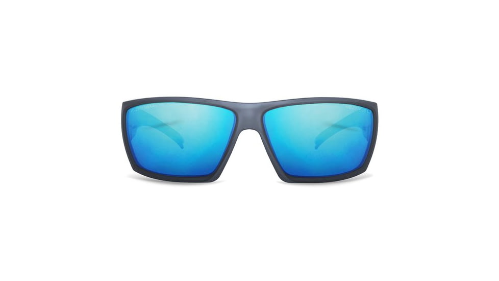 WarBird Fusillade Glasses, Navy Frame/Smoke Lens/Ice Blue Shield, EYFUNYSMIBR