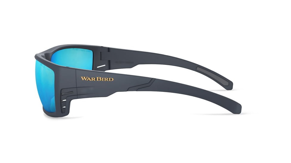 WarBird Fusillade Glasses, Navy Frame/Smoke Lens/Ice Blue Shield, EYFUNYSMIBR