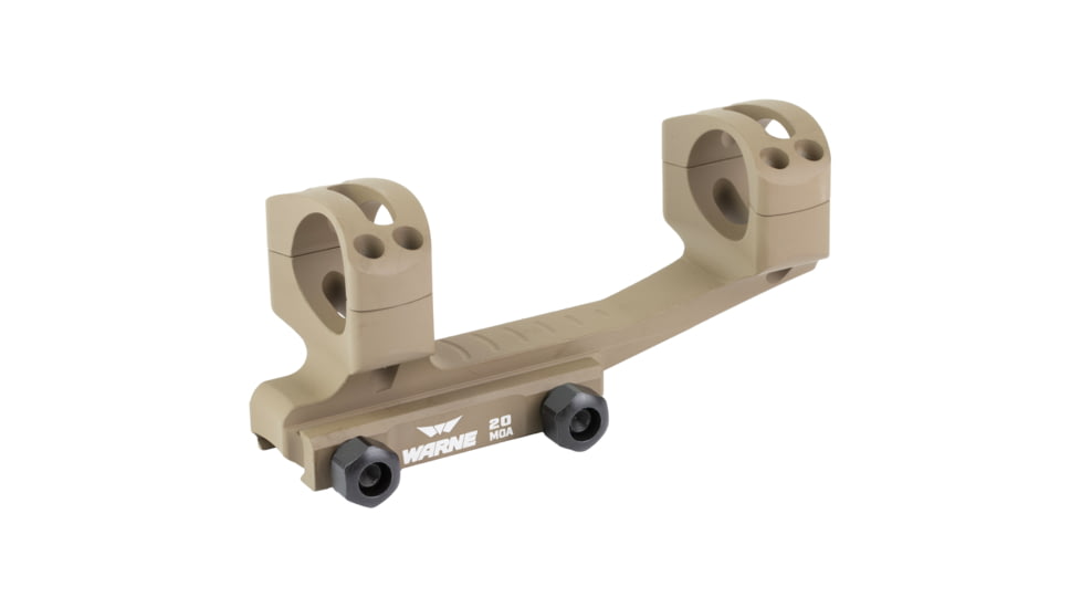 Warne Extended Skeletonized, Dark Earth, 1 Inch MSR Height 20 MOA, LRSKEL1DE