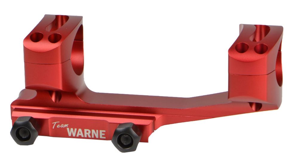 Warne Gen 2 Extended Skeletonized 1in MSR Mount, Red, XSKEL1R