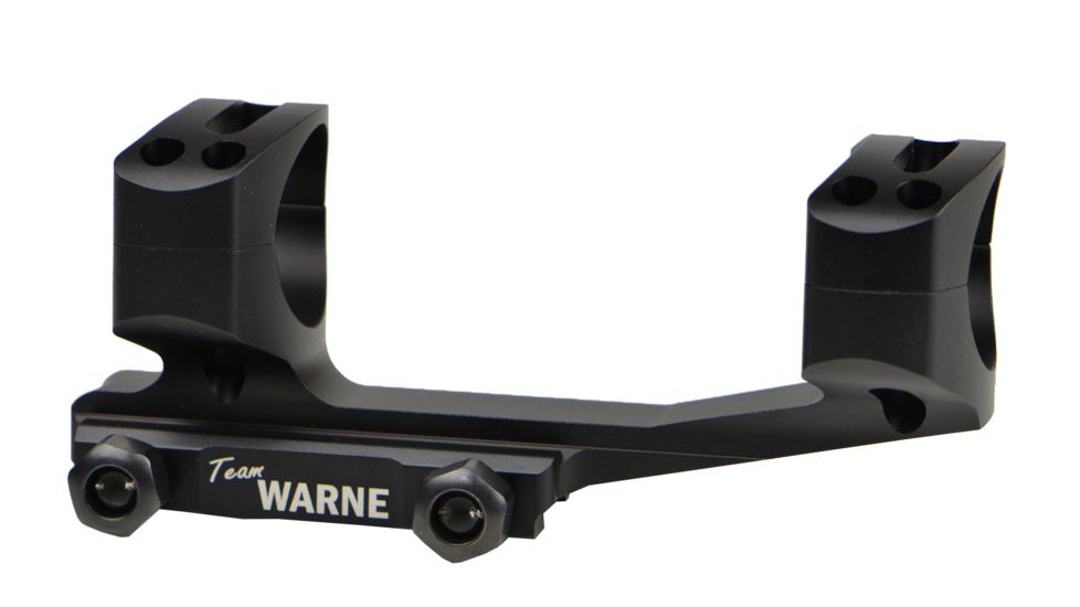 Warne Gen 2 Extended Skeletonized MSR Mount, 1 Inch Tube, Ultra High, Black, XSKEL1TW