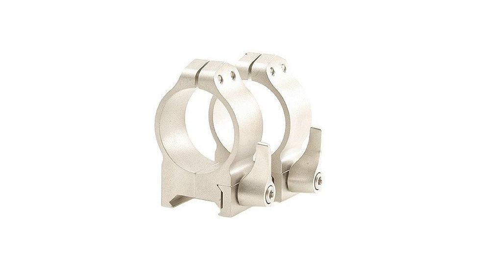Warne Medium Quick Detach Rings w/Silver Finish 214LS