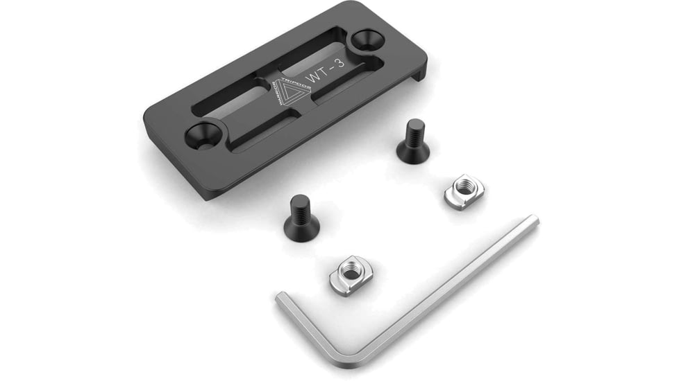 Warrior Tripods Mloc 3in Arca Plate, Aluminum, WT-3