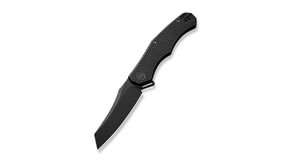 Viking Tactics RekkeR Folding Knife, 3.50in CPM20CV Black Stonewashed Blade, Titanium Scales and Black Diamond Handle, WE22010G-1