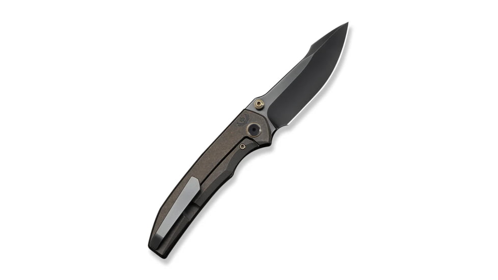 Ryson Thumb Stud Knife Bronze Titanium Handle (3.33" Polished Gray Bohler M390 Blade)