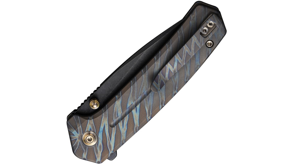 We Knife Co Ltd We Knife Culex 2.9'' Tiger Strp Flamed Titanium/blk Stnwash