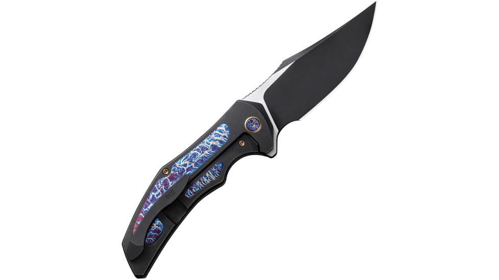 We Knife Co Ltd We Knife Magnetron 3.76'' Black Titanium Flame Inlay/blk Stnws