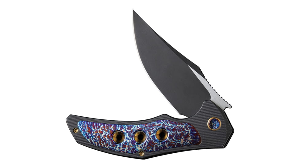 We Knife Co Ltd Magnetron Folding Knife, 3.76in, Carbon Steel, Titanium Handle, Rainbow, WE180584
